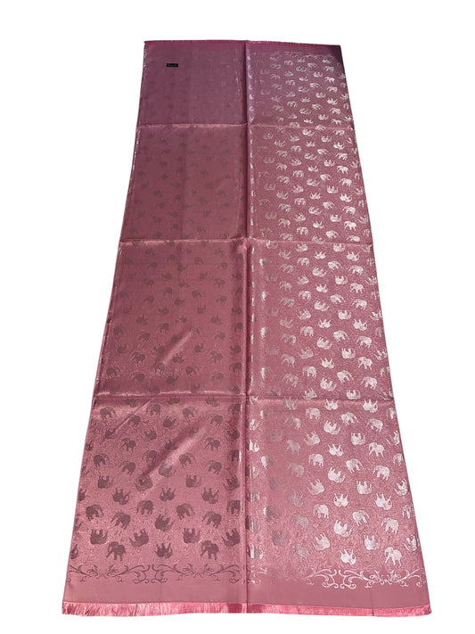Pink Elephants Silk Scarf - Gift for her - Wedding accessory