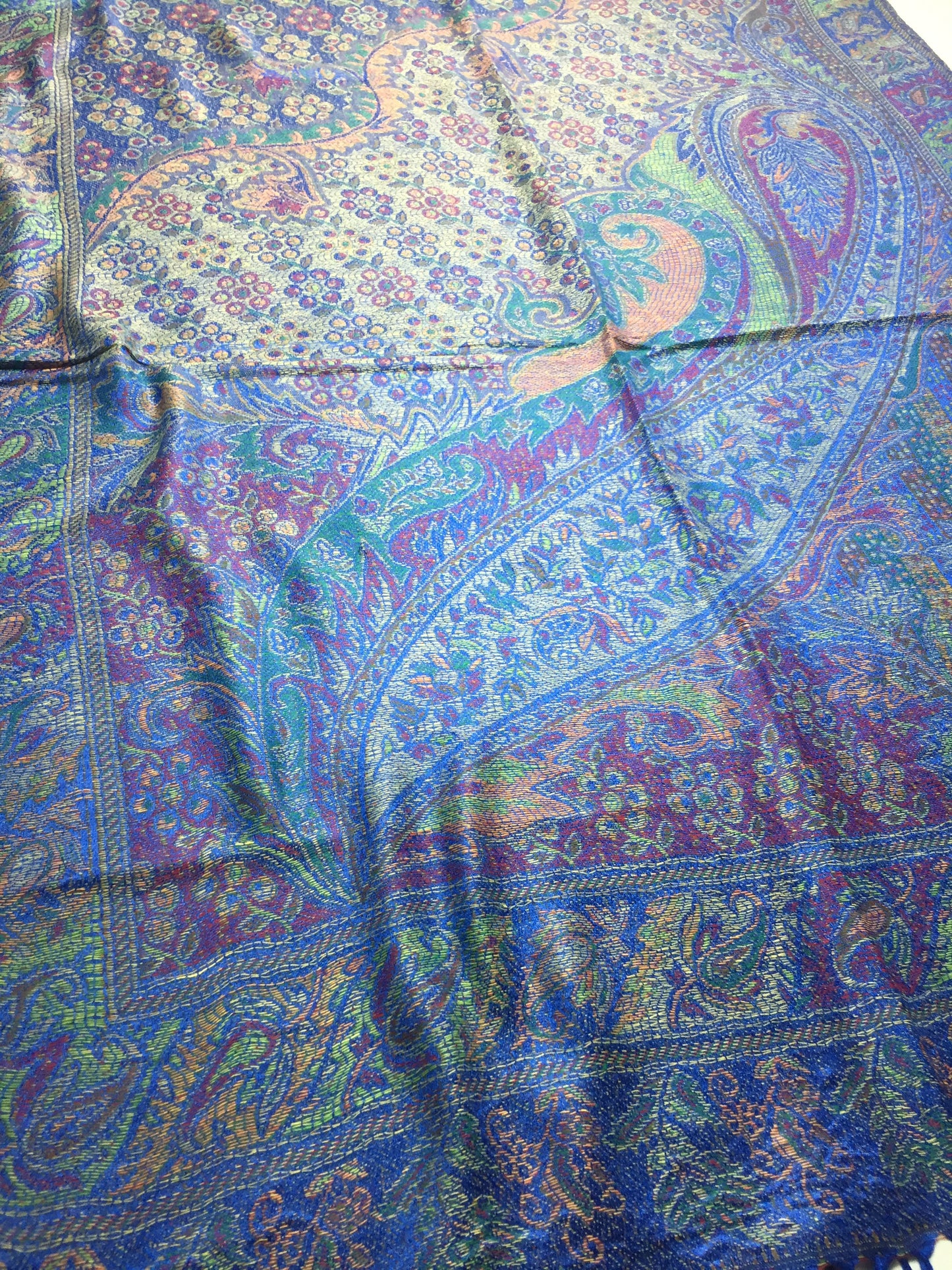 Pashmina Scarf Blue And Purple Head Wraps