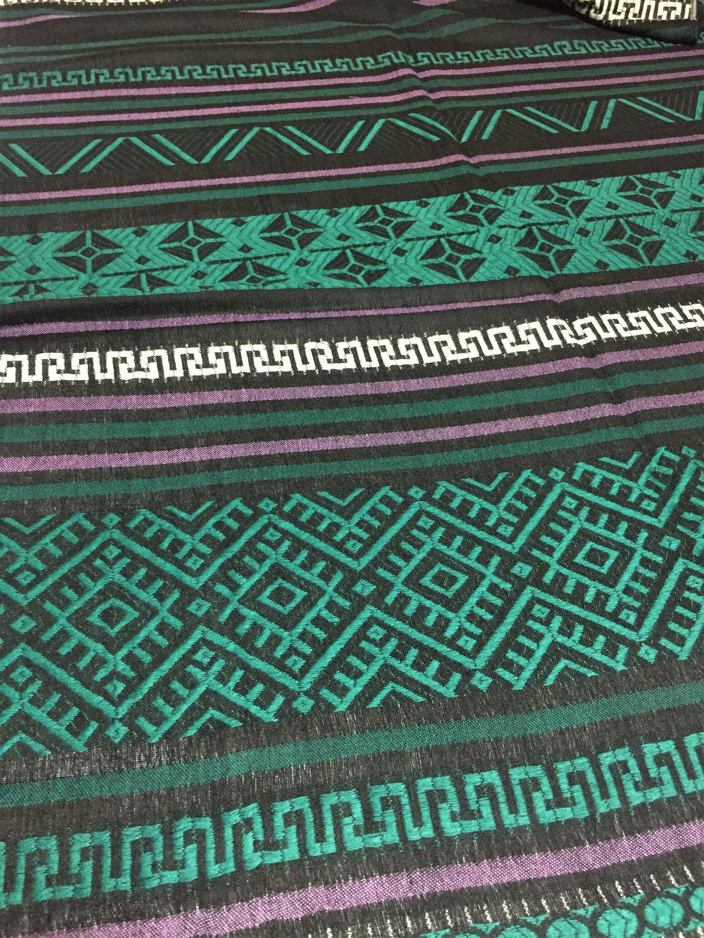 Pashmina Scarf Dark Green Tribal Ethnic Unisexscarf