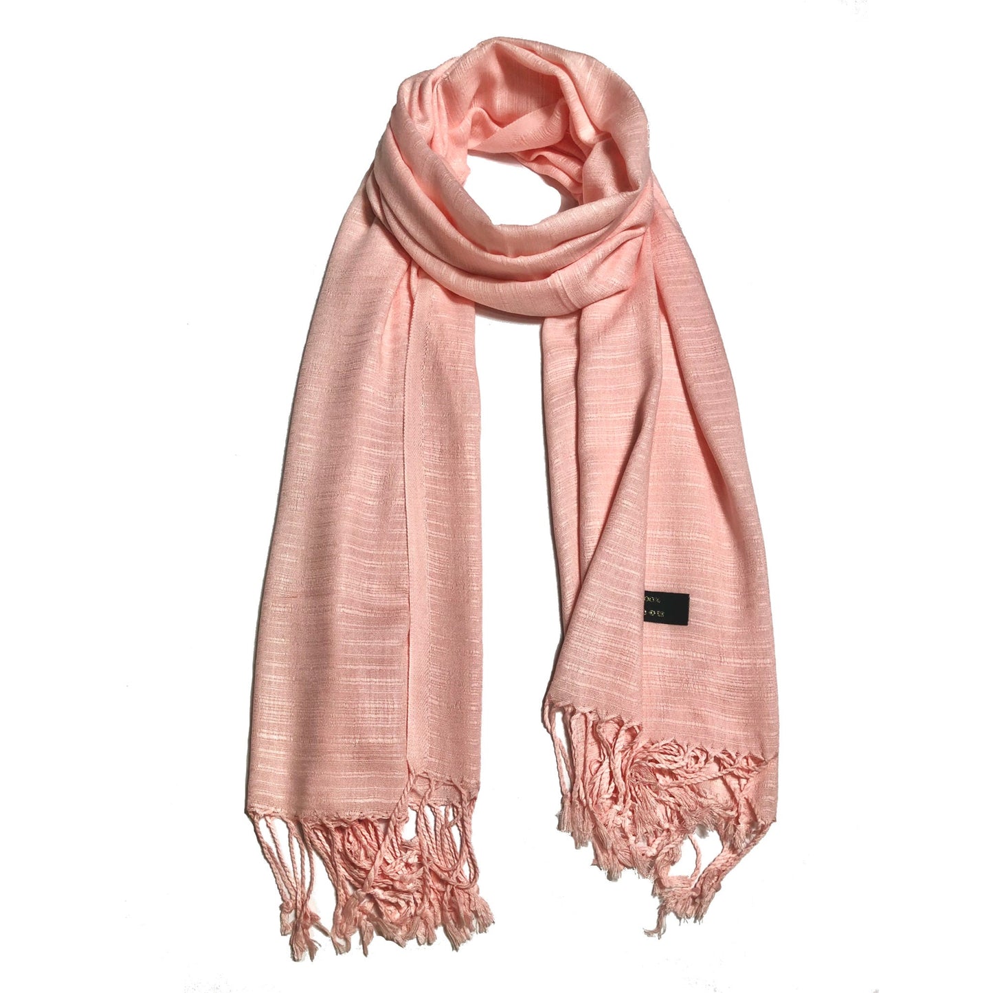 Salmon Raw Thai Silk Scarf For Her