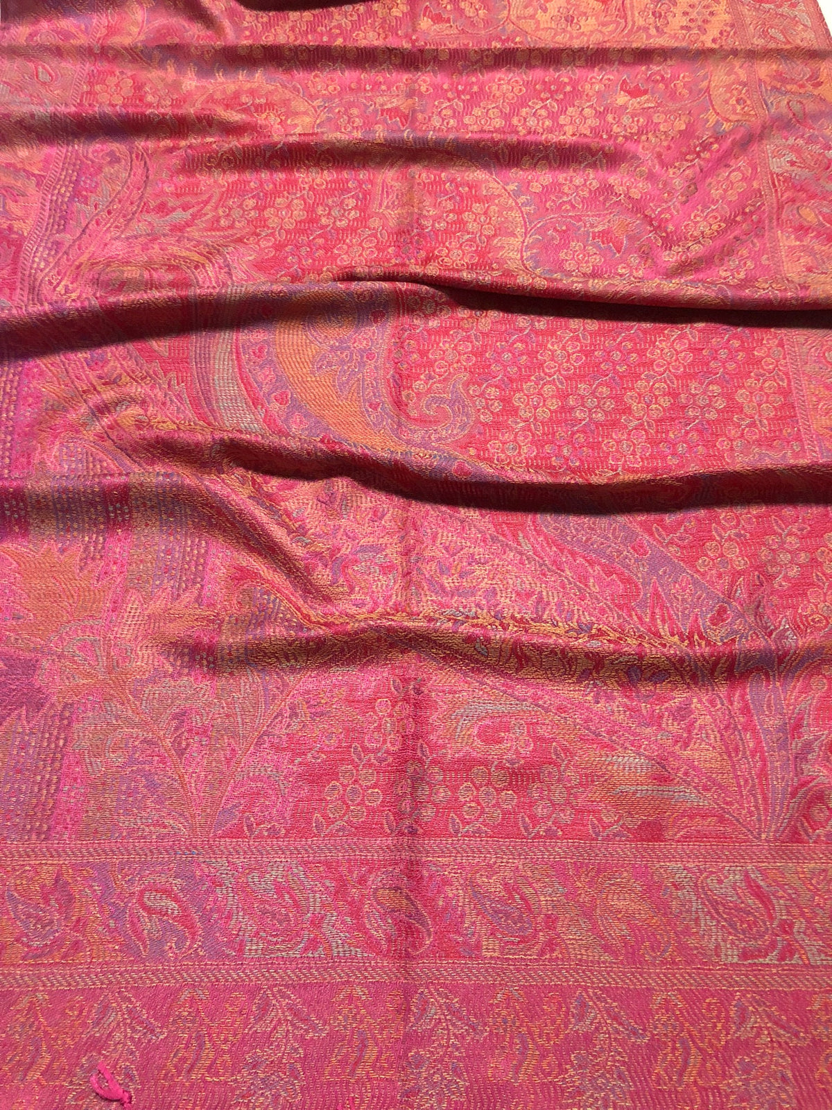 Red Pink Orange Pashmina| Bridesmaids Gift| festival Wedding Shawl | Woman scarf