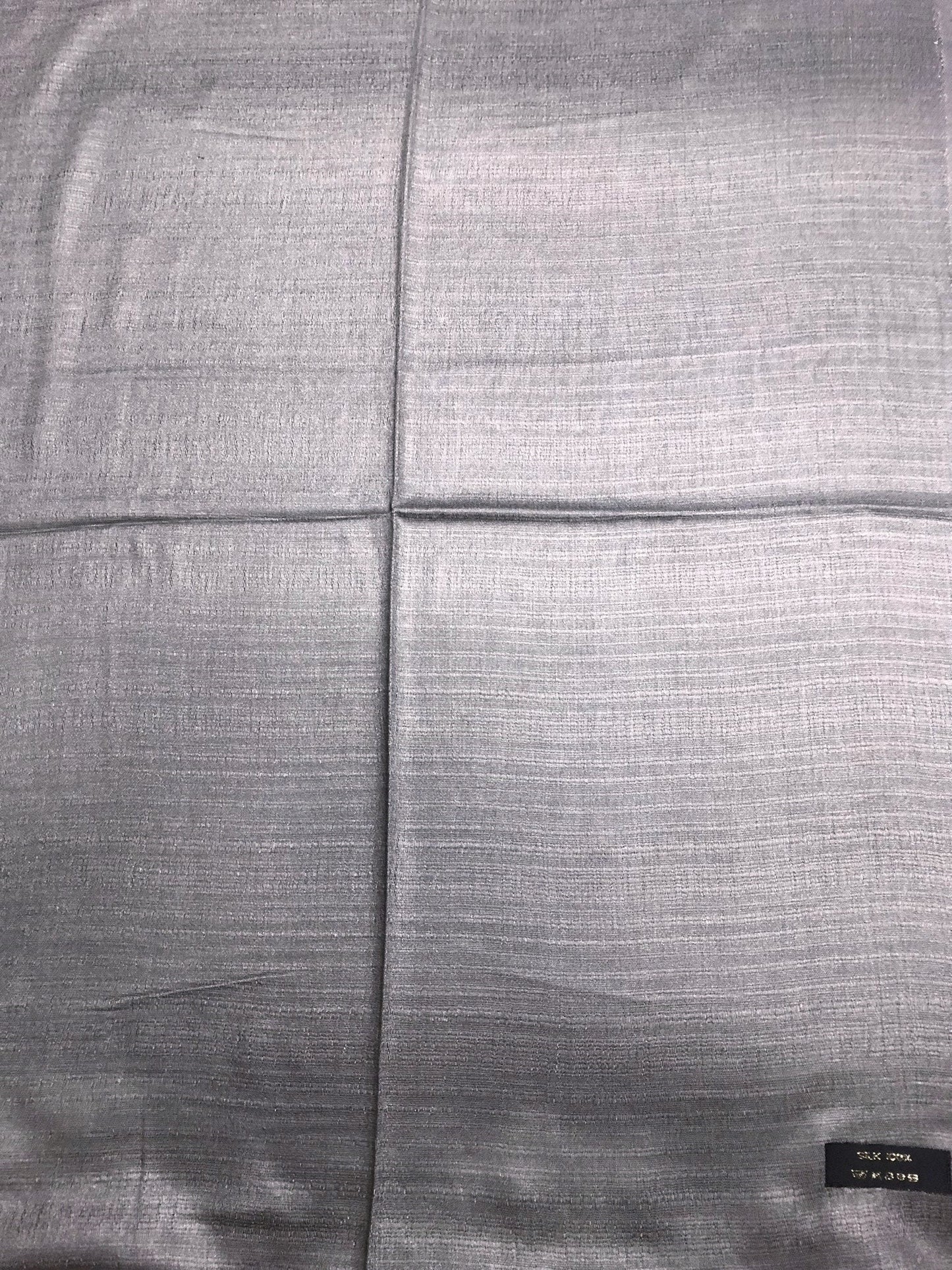 Gray Raw Thai Silk Scarf For Her