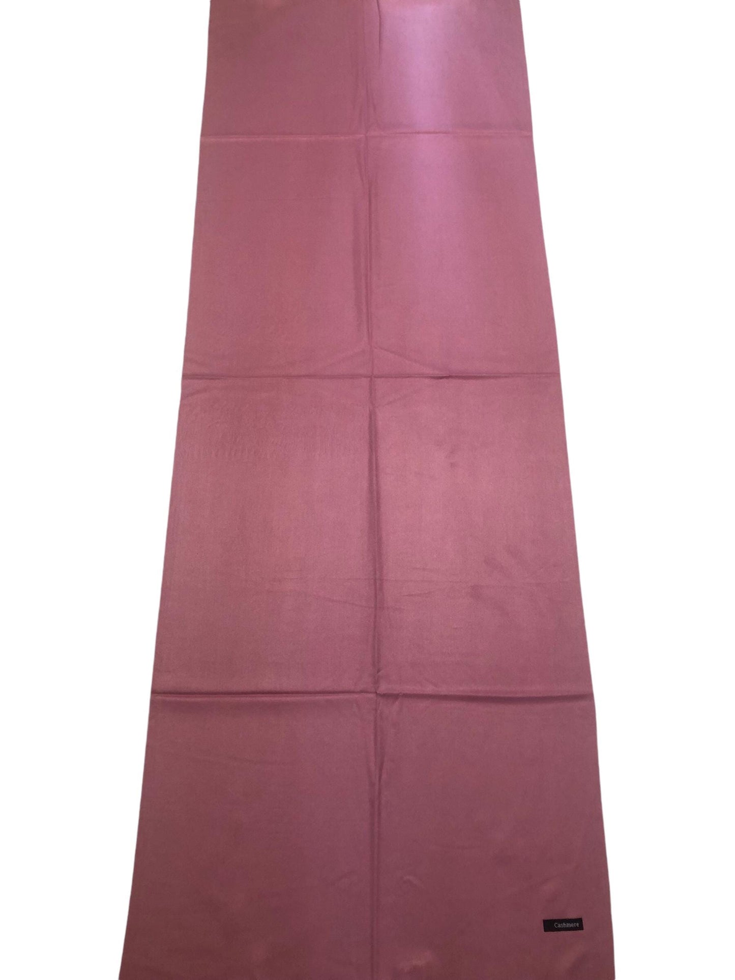 Rose Pink Cashmere Blend Wrap Women’S Scarf