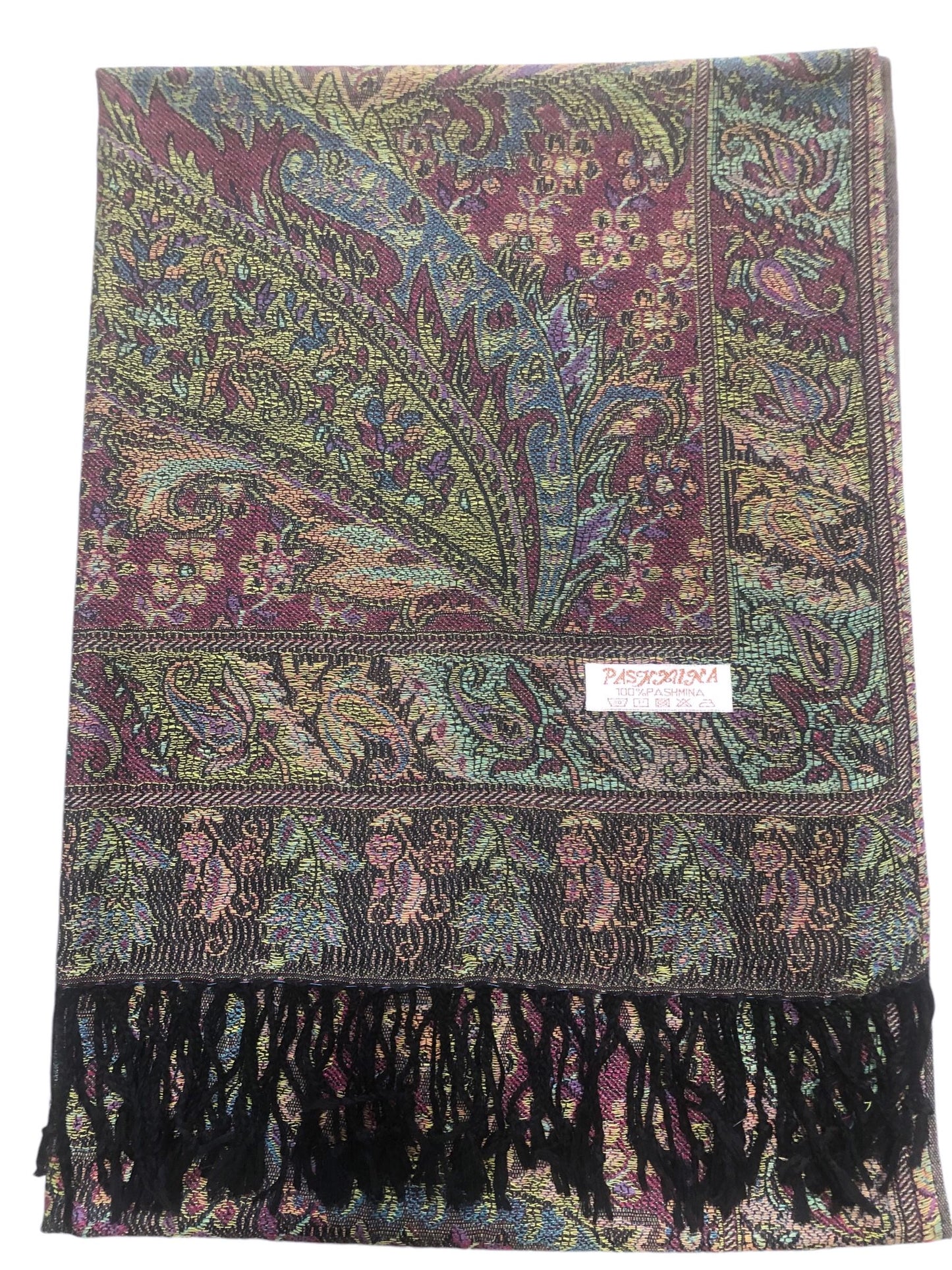 Colorful Pashmina Scarf Flowers Shawls Head Wraps