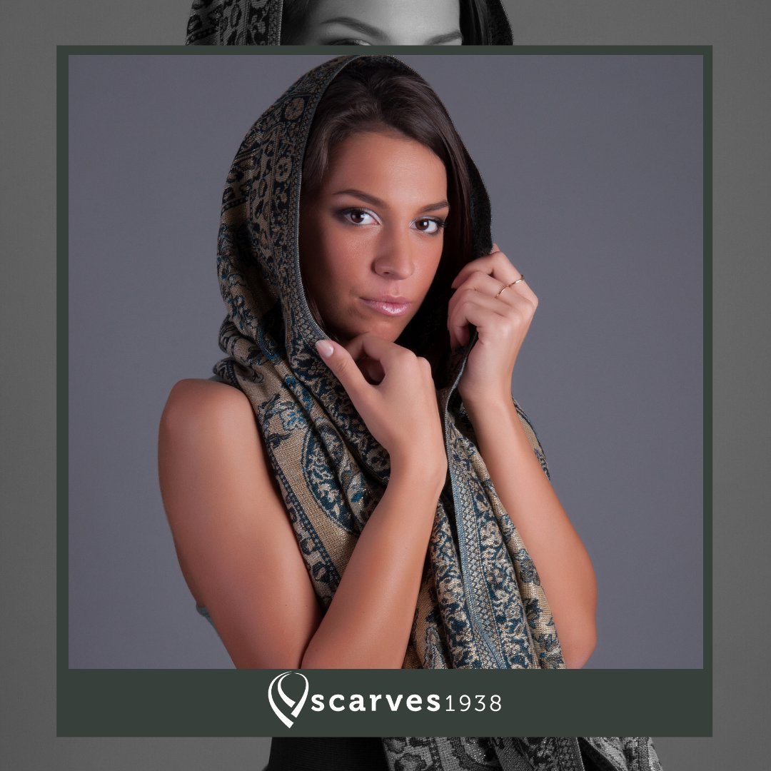 The scarf made by handwoven using traditional loom and dyed. Elegantly colorful design, light and comfortably soft.