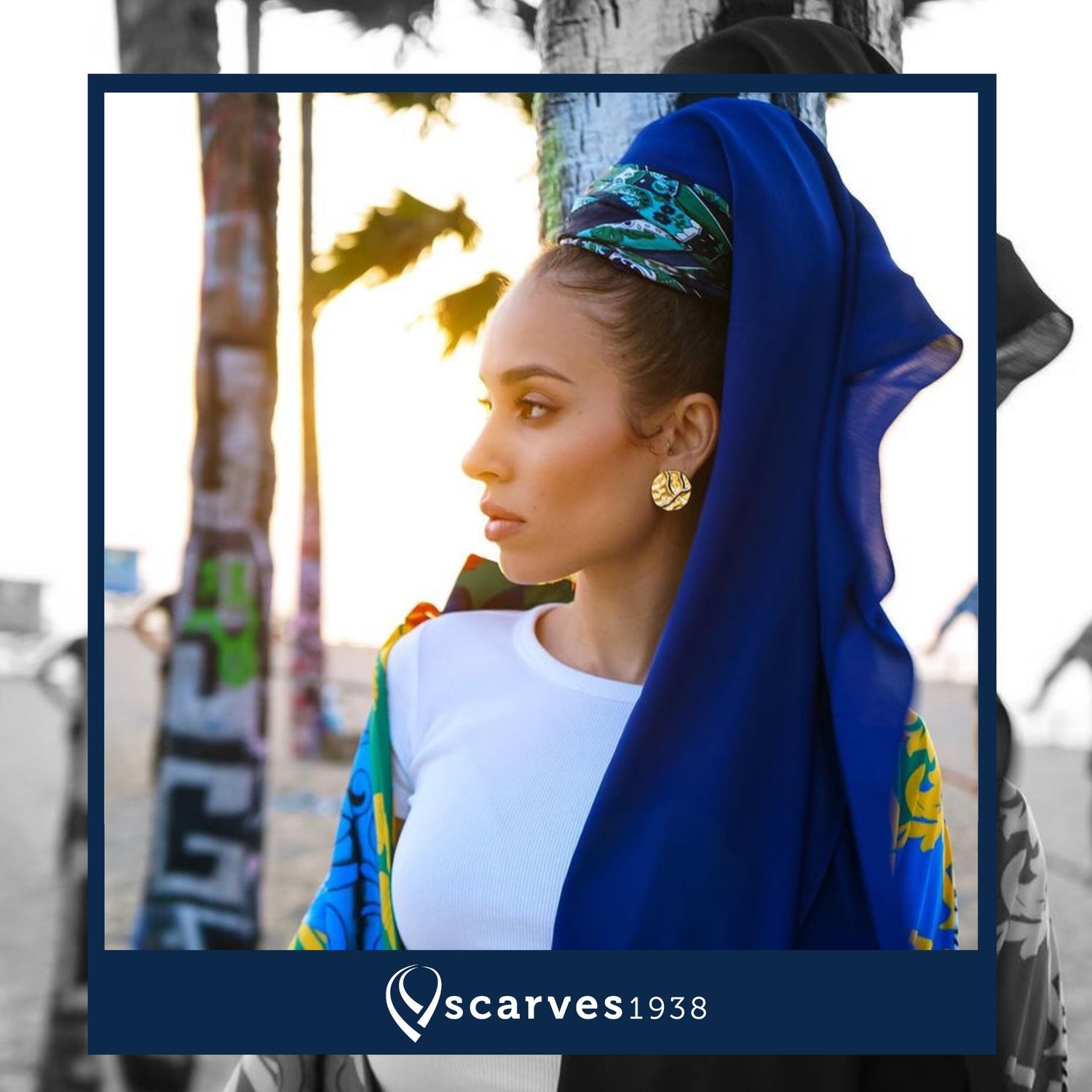 Satin square scarves - scarves1938