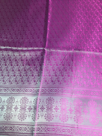 Silk Scarf For Her Paisley Fuchsia Gypsy stole