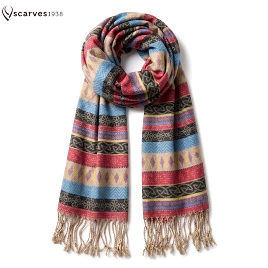 Tribal Colorful Scarf & Wrap Striped Turban