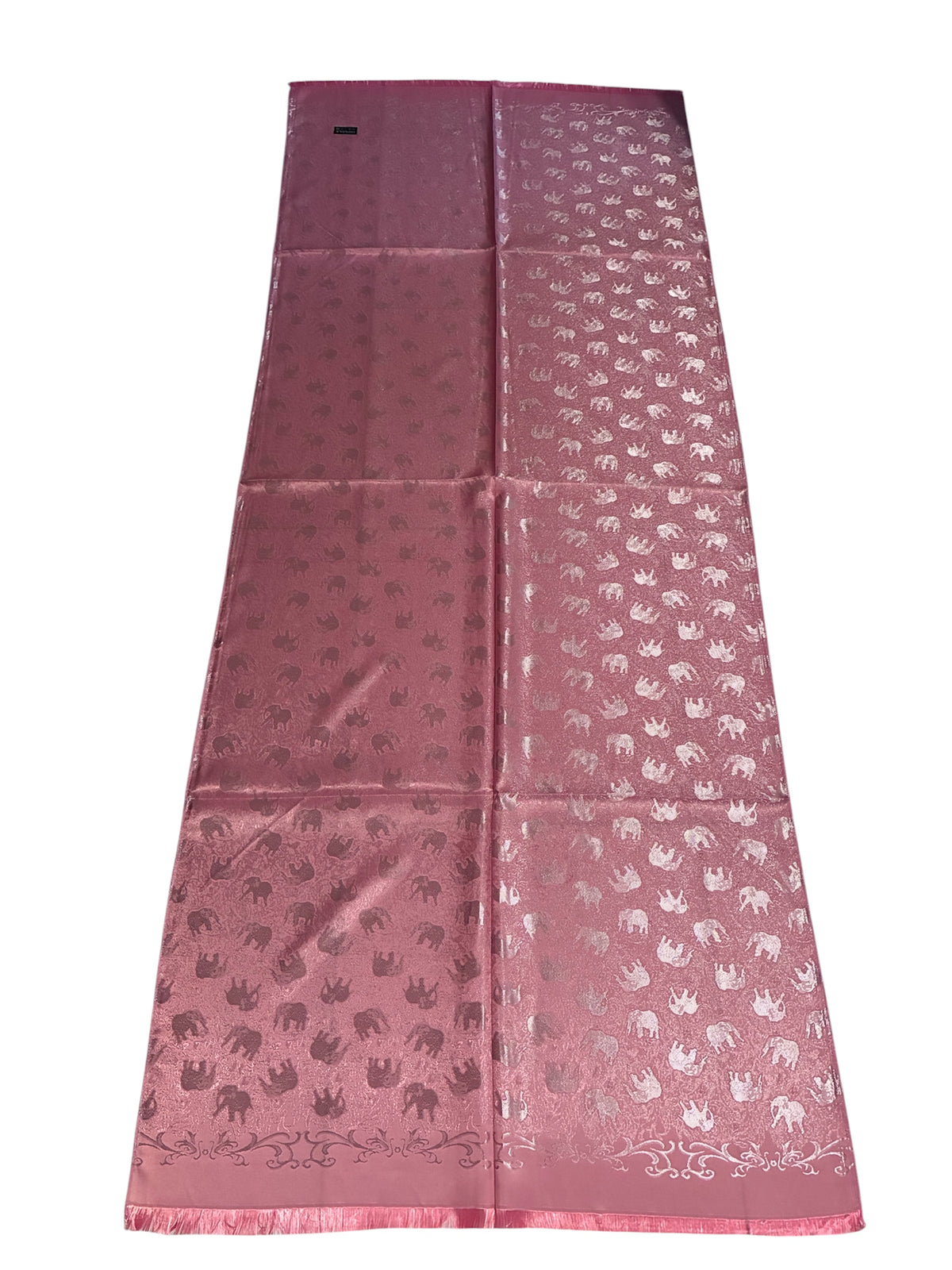 Pink Elephants Silk Scarf - Gift for her - Wedding accessory