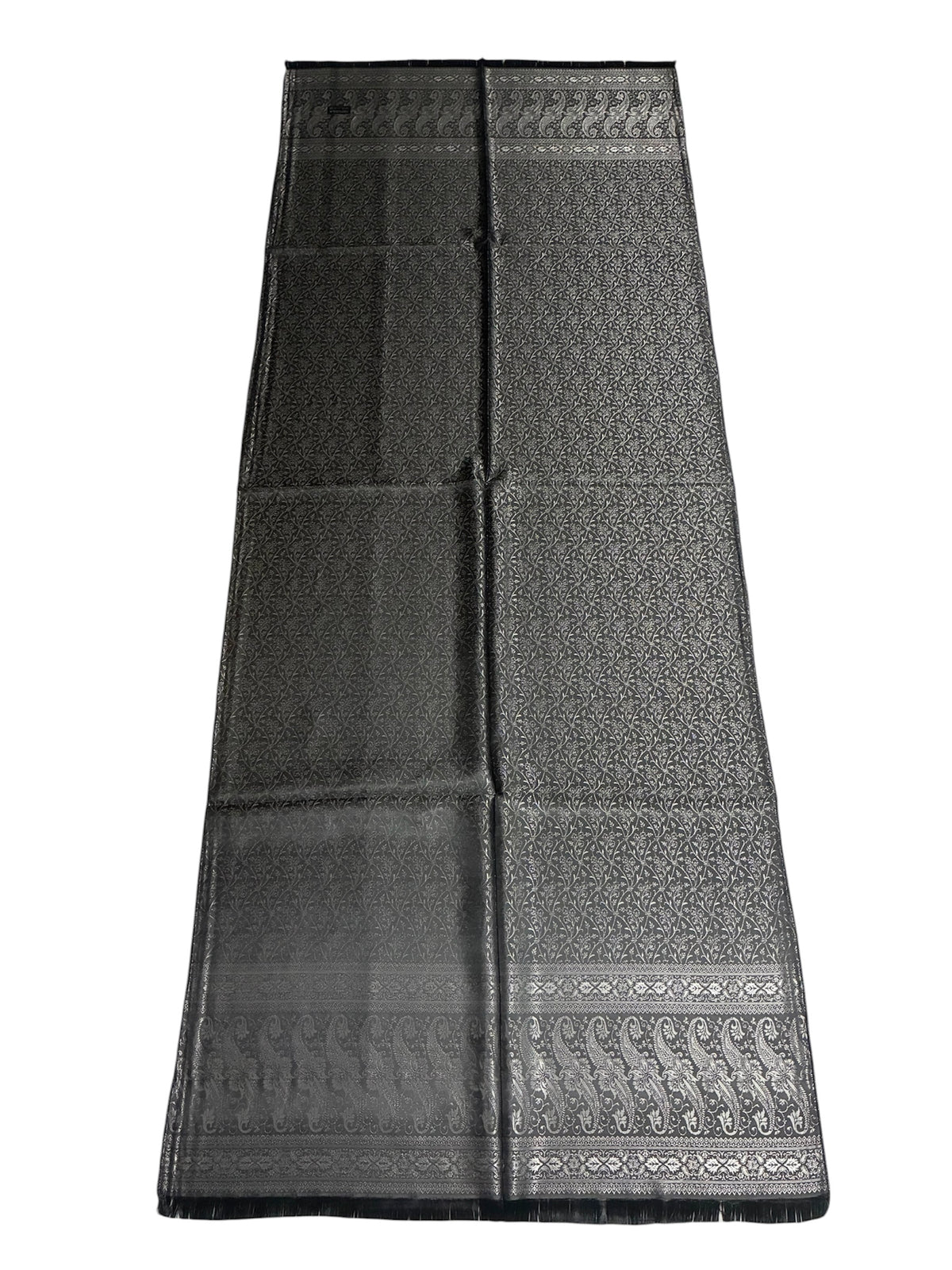 Silk Jacquard Stole with Paisley Details