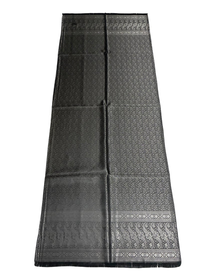 Silk Jacquard Stole with Paisley Details