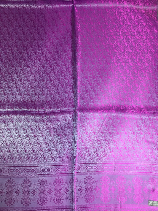 Silk Scarf For Her Paisley Fuchsia Gypsy stole