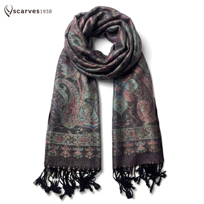Premium Paisley Pashmina Scarf – Soft Winter Accessory