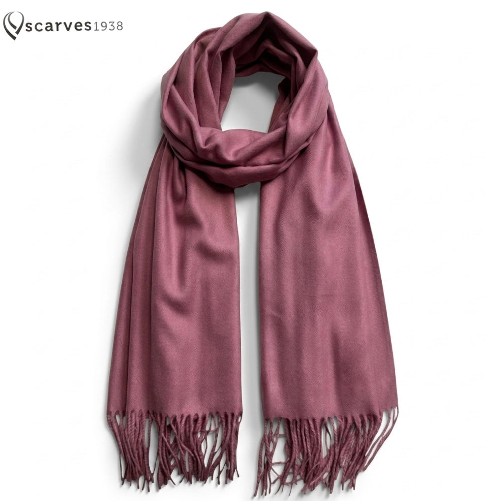 Rose Pink Cashmere Scarf - Wrap Women’s Shawl