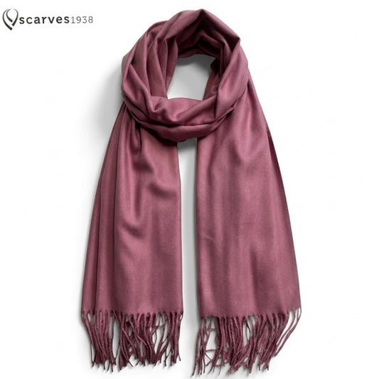 Rose Pink Cashmere Scarf - Wrap Women’s Shawl