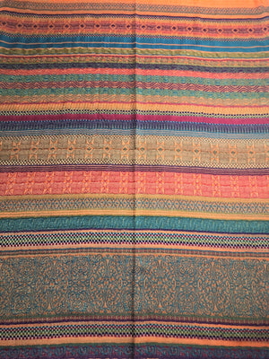 Colorful geometric pashmina scarf