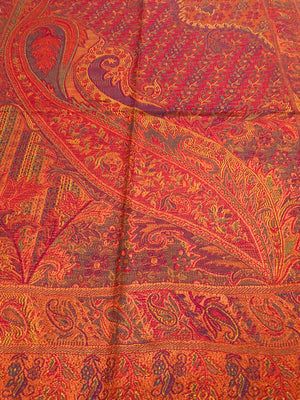 Orange festival pashmina scarf