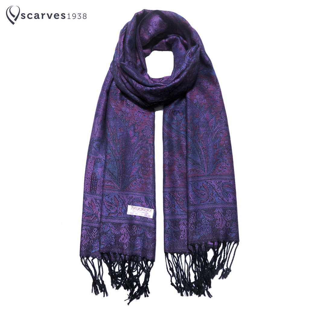 Purple pashmina scarf