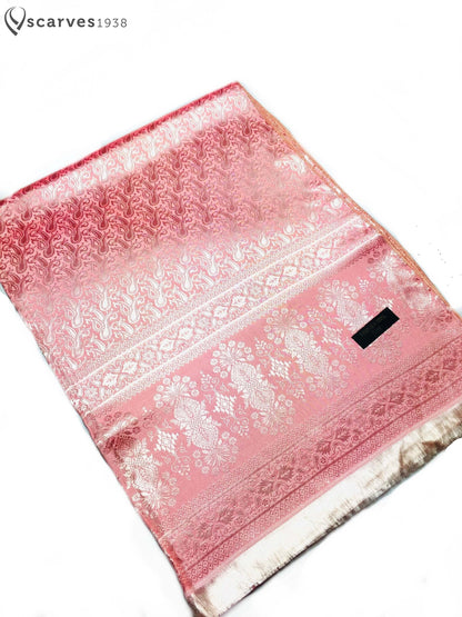 Silk Scarf Paisley Pink Gypsy Woman