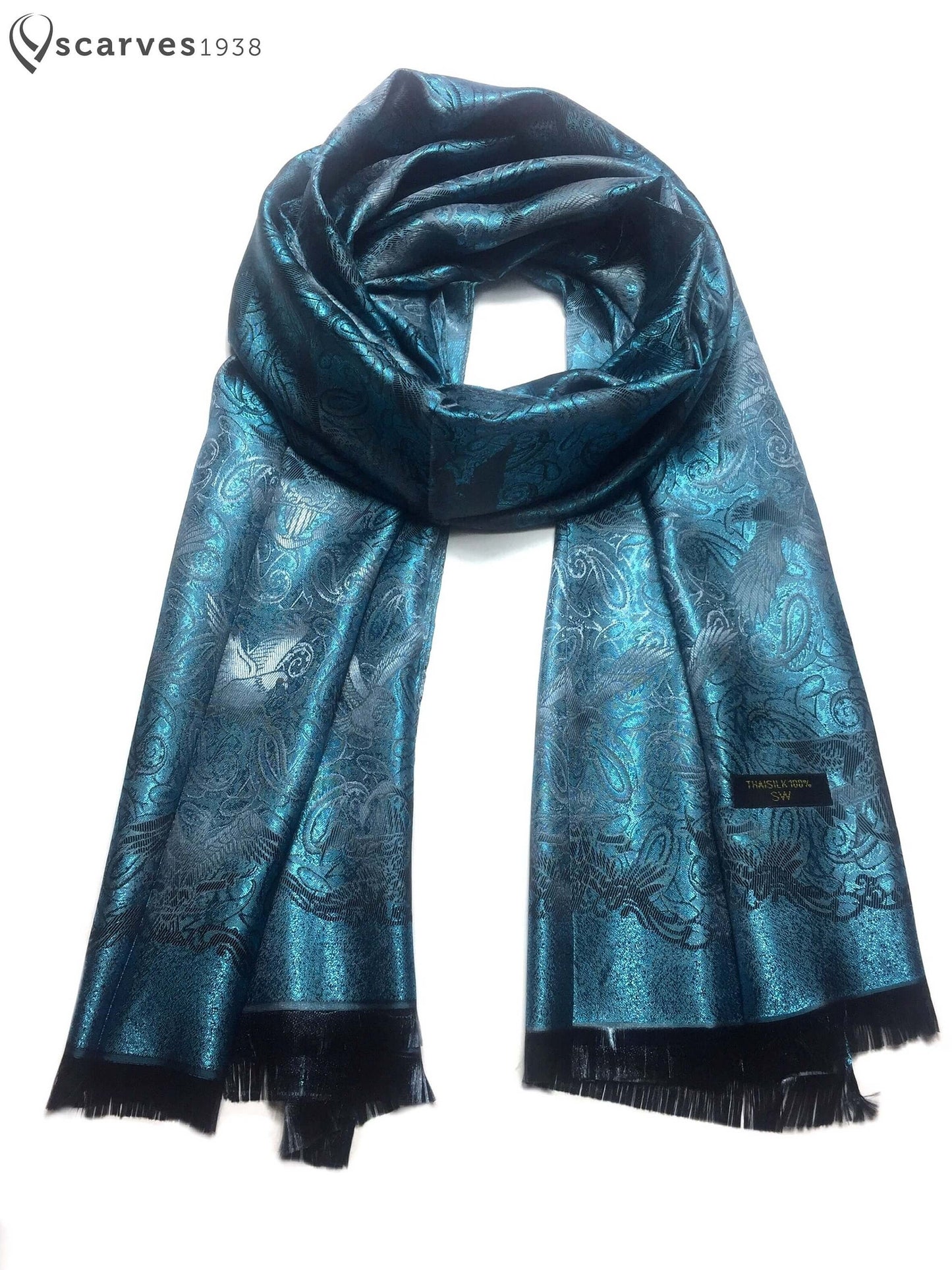 Silk Scarf Blue Eagles Women'S Men'S