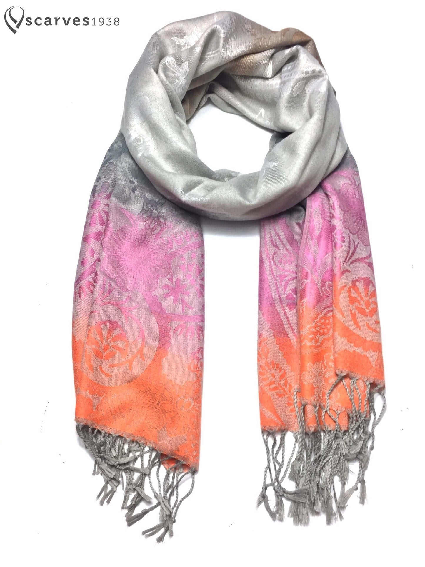 Pashmina Scarf Paisley Colorful Wrap Flower