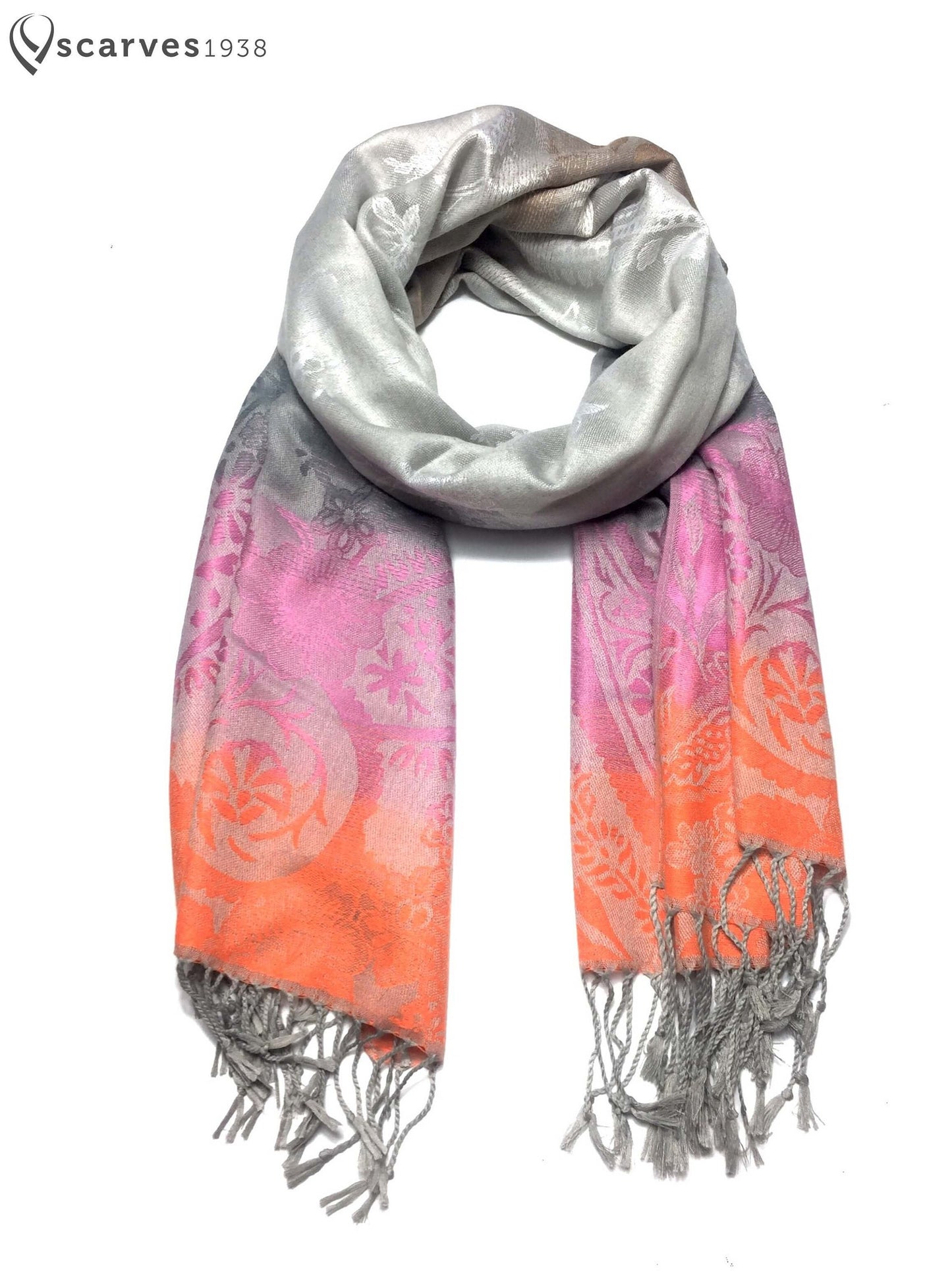 Pashmina Scarf Paisley Colorful Wrap Flower