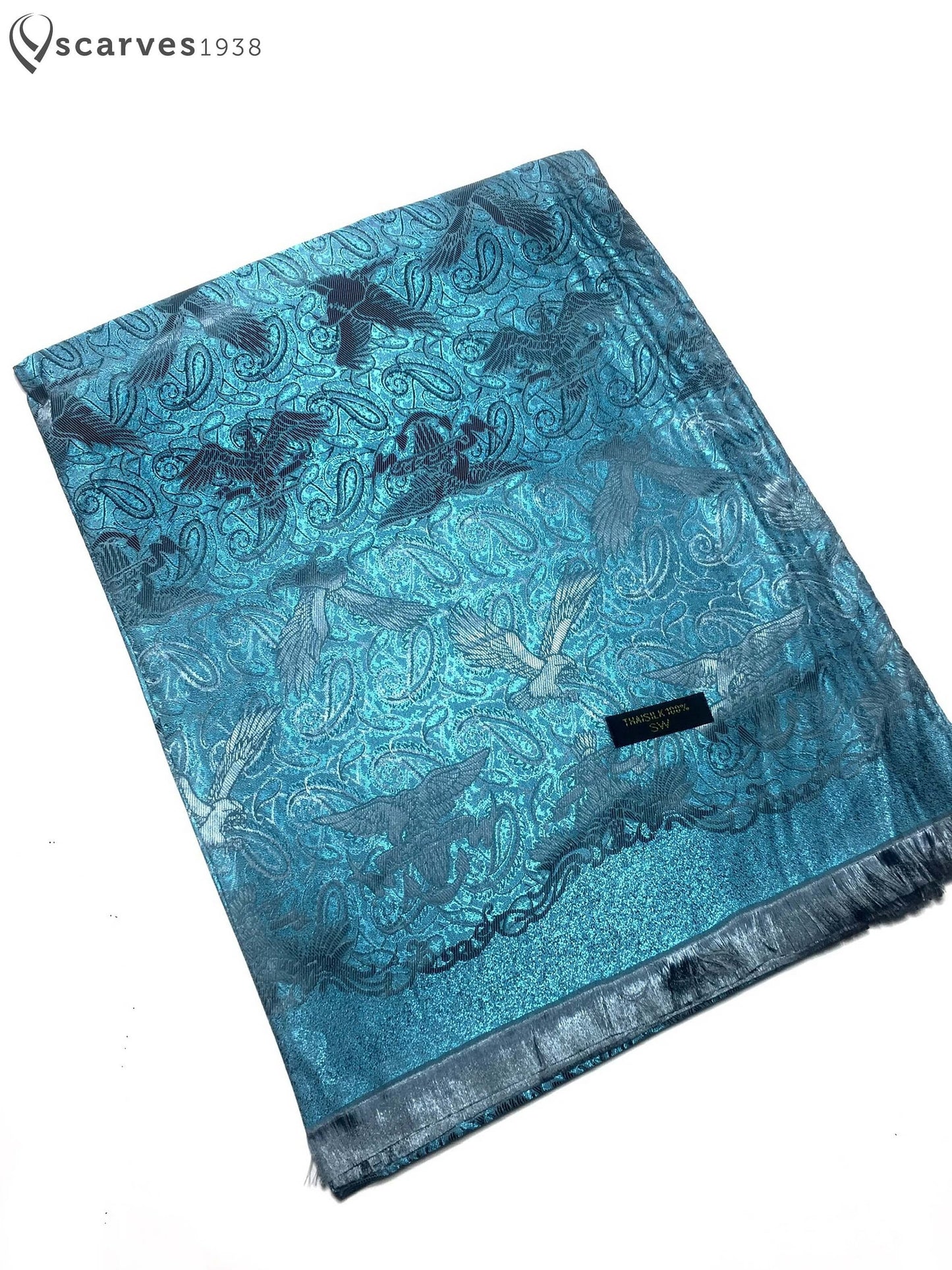 Silk Scarf Blue Eagles Women'S Men'S