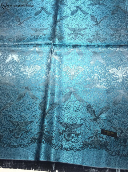 Silk Scarf Blue Eagles Women'S Men'S