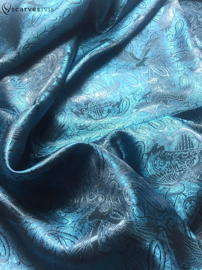Silk Scarf Blue Eagles Women'S Men'S