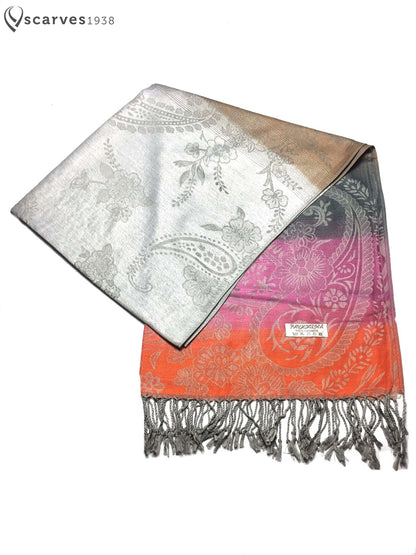 Pashmina Scarf Paisley Colorful Wrap Flower