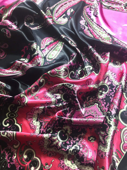 Mandala Satin Scarf Square Headscarf