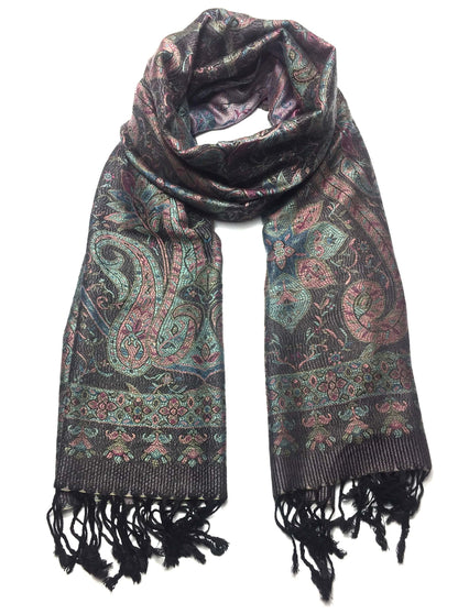 Pashmina Scarf Paisley Print For Cashmere Tribal