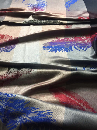 Plumage Cashmere Scarf Wrap Women’S Man Gray