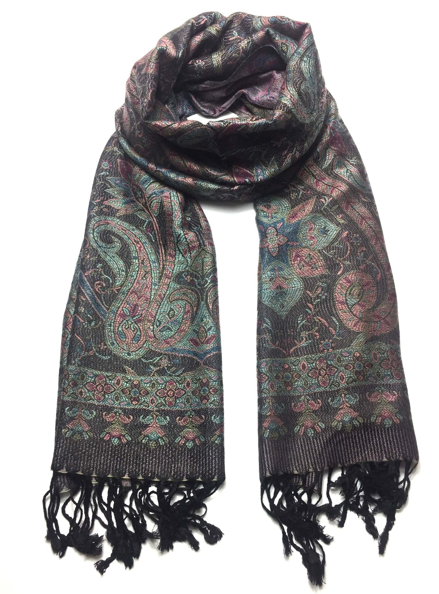 Pashmina Scarf Paisley Print For Cashmere Tribal