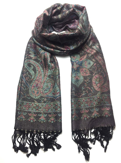 Pashmina Scarf Paisley Print For Cashmere Tribal