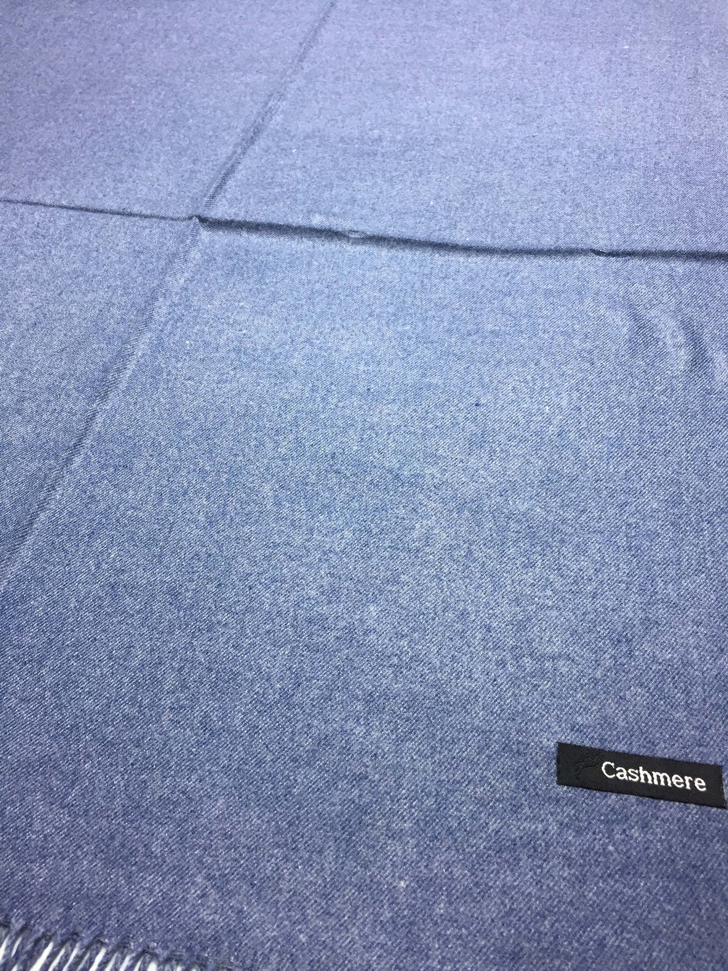 Denim Blue Cashmere Scarf Wrap Women’S Man