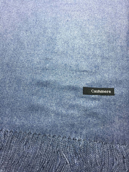 Denim Blue Cashmere Scarf Wrap Women’S Man
