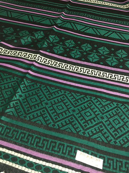 Pashmina Scarf Dark Green Tribal Ethnic Unisexscarf