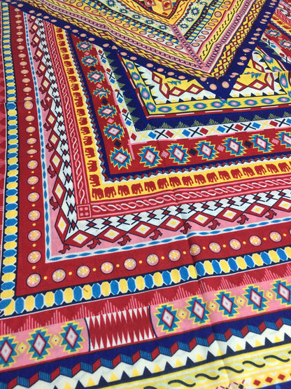 Large Ethnic Scarf Oversized Rainbow Bohoscarf Maxi
