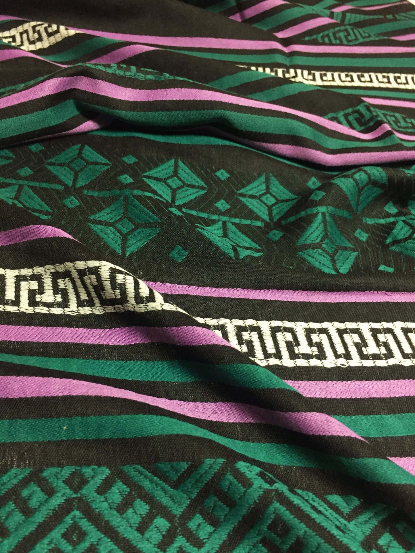 Pashmina Scarf Dark Green Tribal Ethnic Unisexscarf