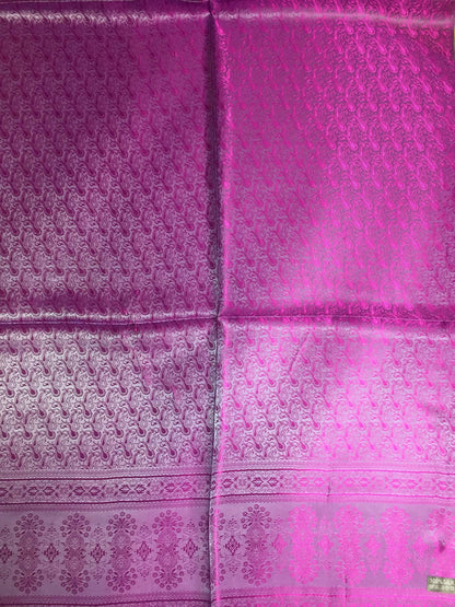 Silk Scarf For Her Paisley Fuchsia Gypsy