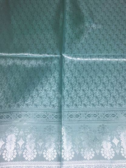 Silk Scarf Paisley Aquamarine Gypsy
