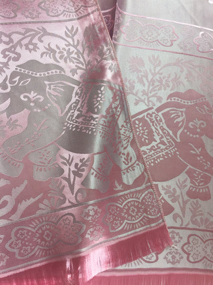 Pink Silk Scarf Long Wrap For Her