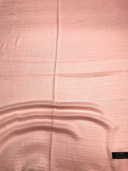 Salmon Raw Thai Silk Scarf For Her