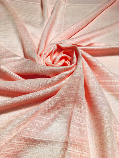 Salmon Raw Thai Silk Scarf For Her