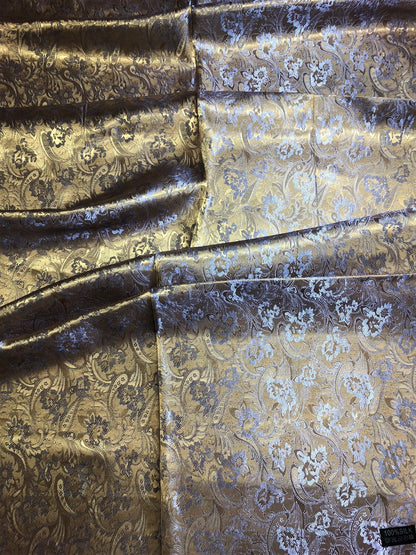 Gold Reversible Silk Scarf For Her Bridesmaid