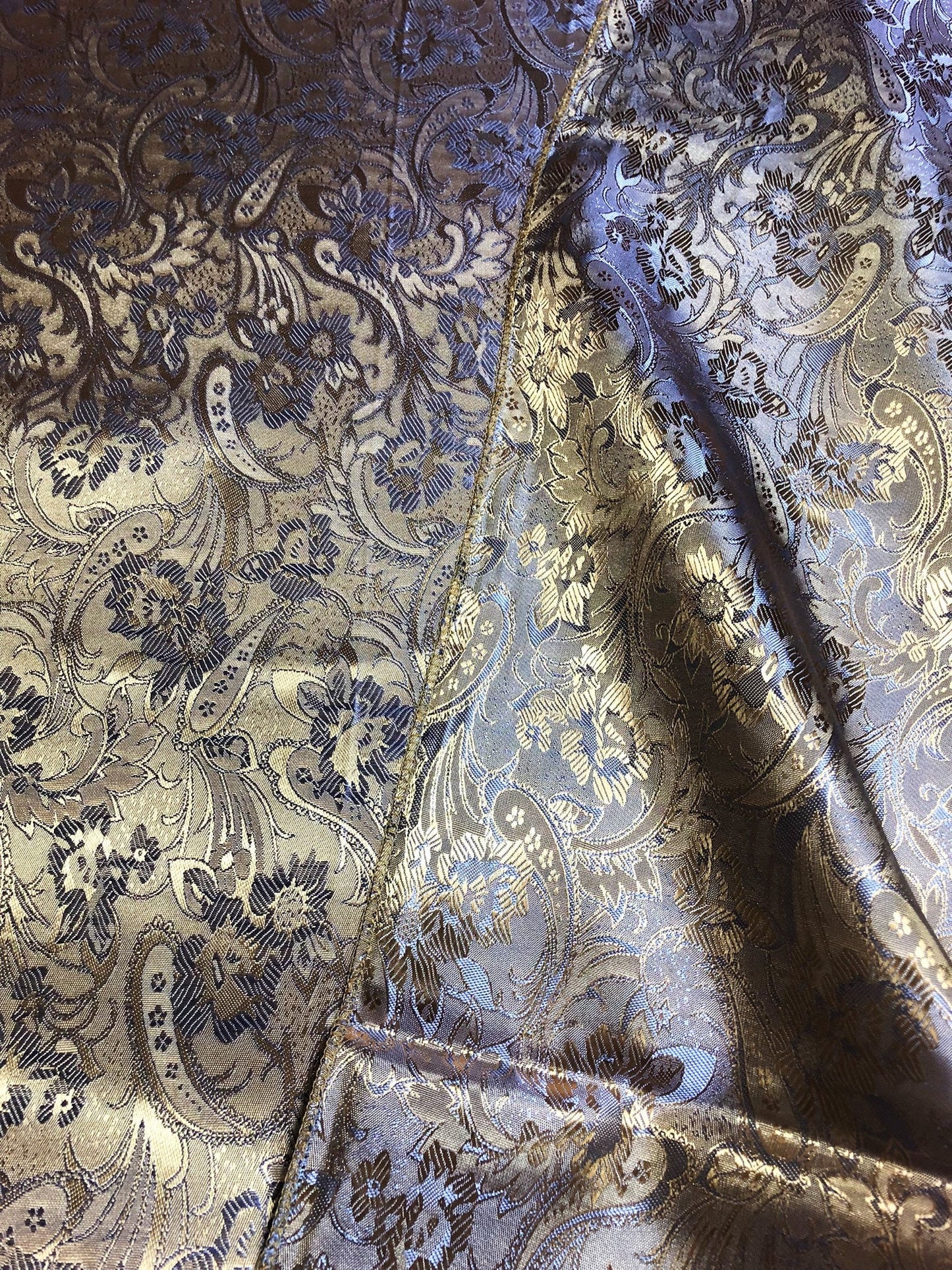 Gold Reversible Silk Scarf For Her Bridesmaid