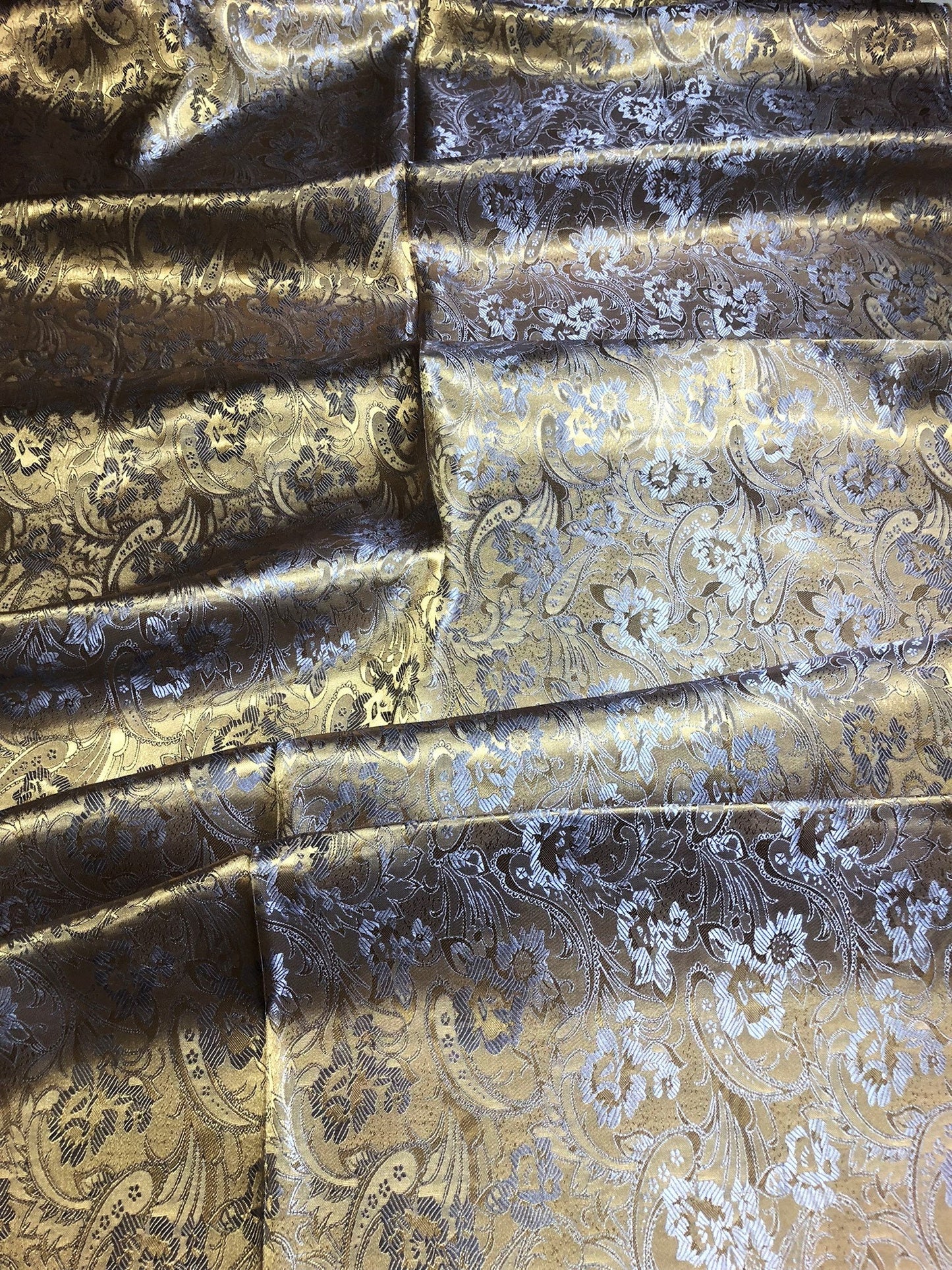 Gold Reversible Silk Scarf For Her Bridesmaid