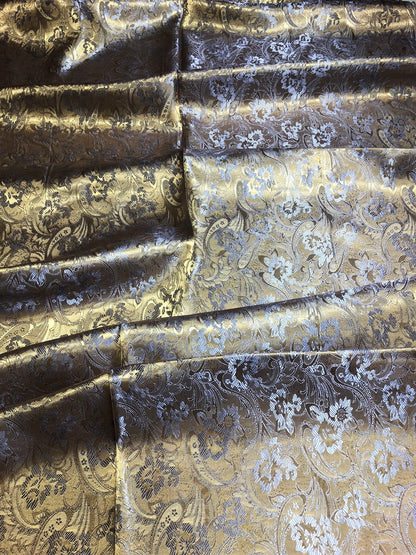 Gold Reversible Silk Scarf For Her Bridesmaid