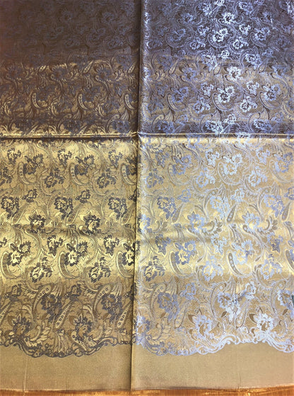 Gold Reversible Silk Scarf For Her Bridesmaid